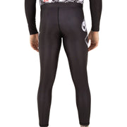 Rear Profile of Game Over BJJ Spats by True Illusion: MMA Grappling Spats, ideal for BJJ practitioners and MMA fighters.