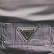 VHTS Black Label Special Edition BJJ Brazilian Jiu Jitsu Combat Shorts Triangle Logo - Grey Front
