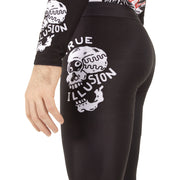 True Illusion Game Over Brazilian Jiu Jitsu Spats: Side View of the Compression Gear, designed for MMA and grappling athletes.