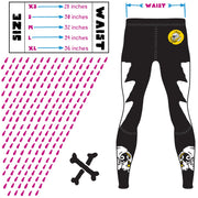 Game Over BJJ Spats Size Guide: Find your perfect fit with True Illusion, ideal for Brazilian Jiu Jitsu and MMA enthusiasts.