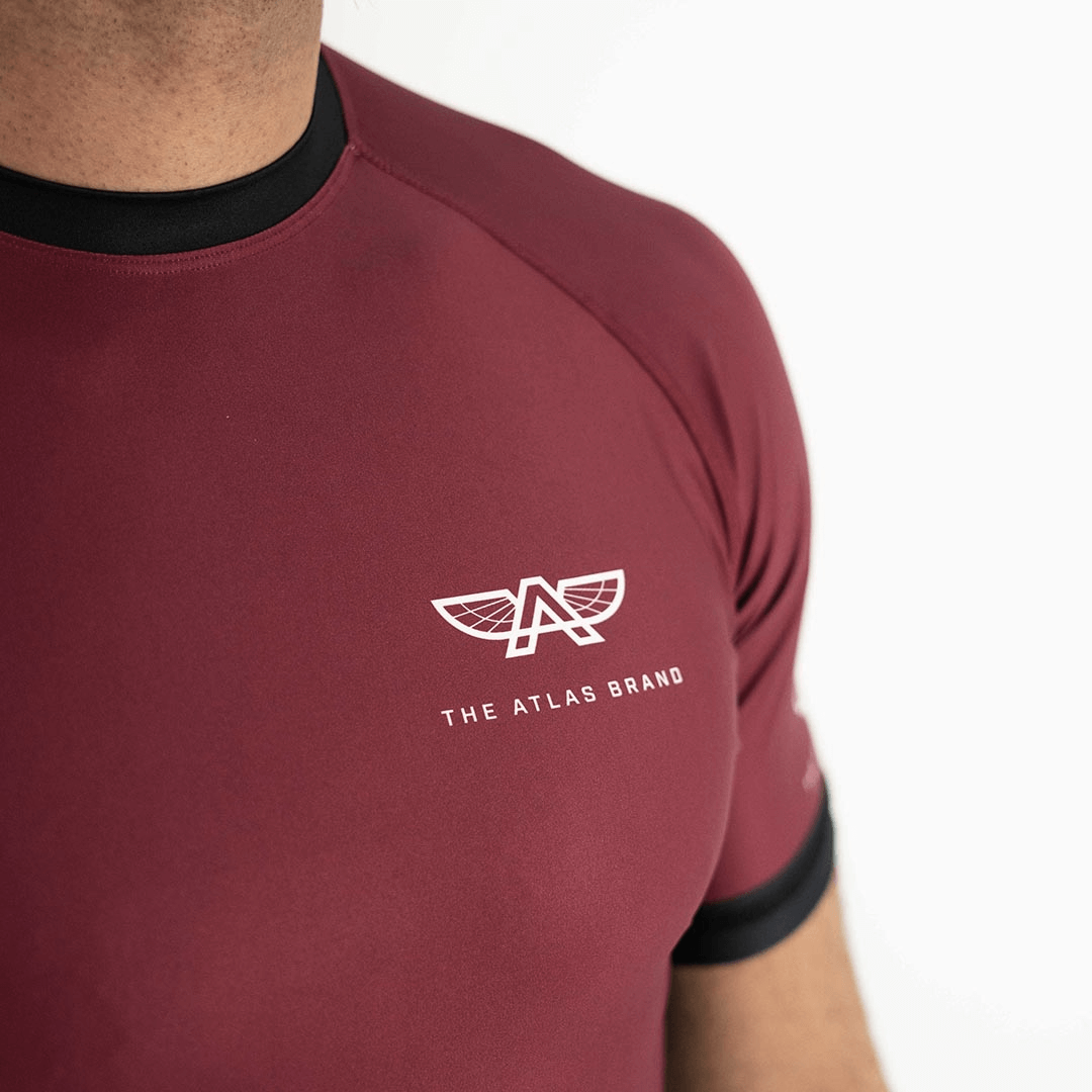Atlas Burgundy No Gi Gear Apex Rashie Rashguard