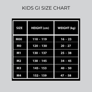 Hooks Kids Gi Size Chart