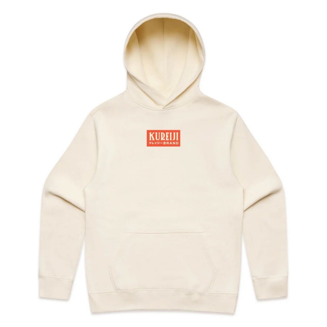 Flat lay front view of Kureiji Hoodie Gigante