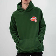 Front view of Kureiji Hoodie Twistied Fingers Cheese when worn