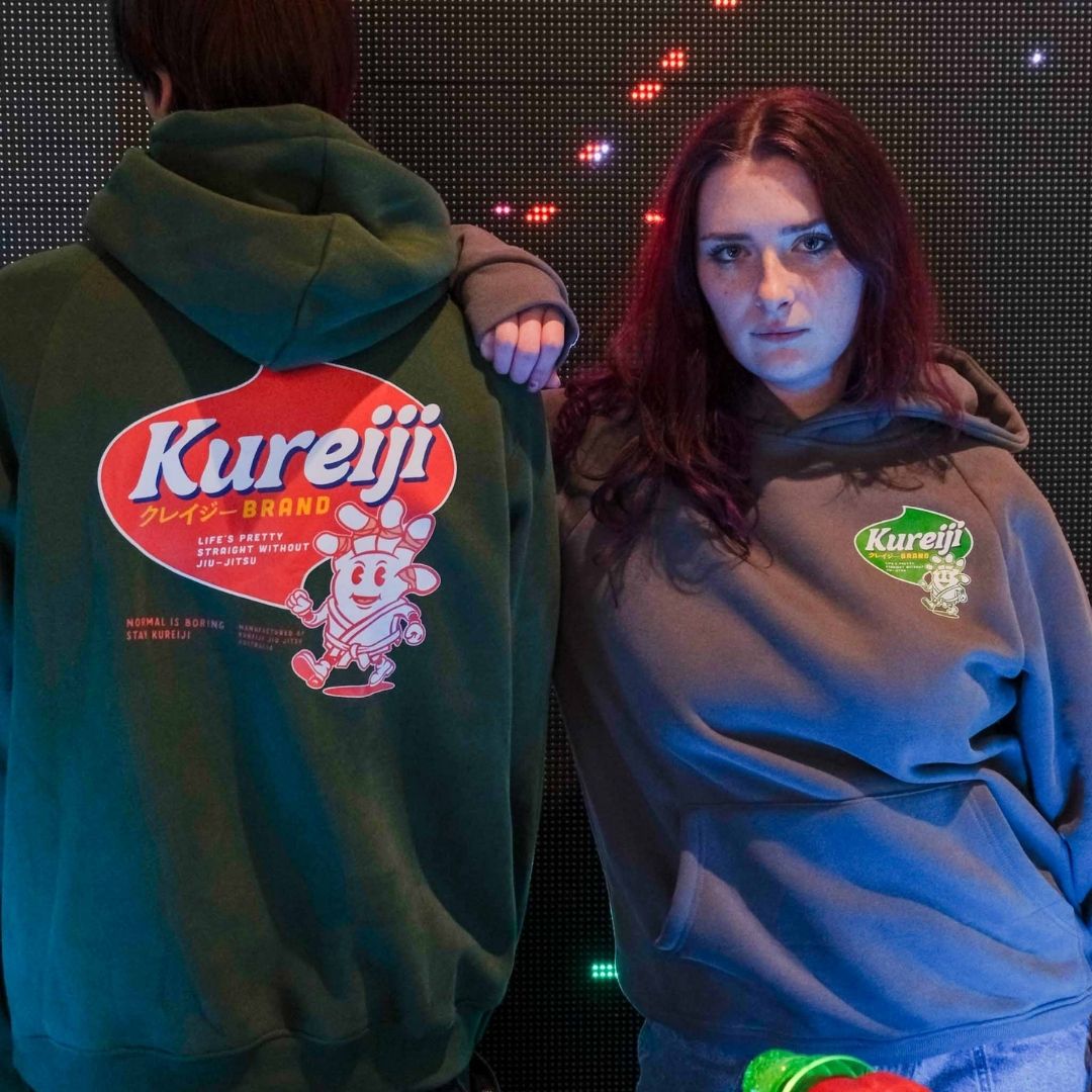 Kureiji Hoodie Twistied Fingers Cheese worn lifestyle view