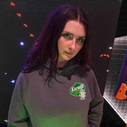 Kureiji Hoodie Twistied Fingers Chicken design being worn