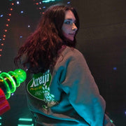 Kureiji Hoodie Twistied Fingers Chicken lifestyle view when worn