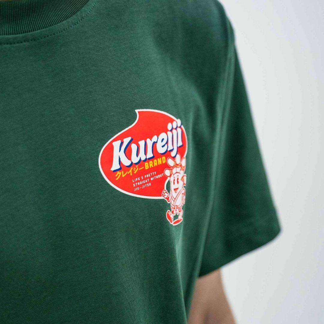 Chest front print detail of Kureiji T-Shirt Twistied Fingers Cheese