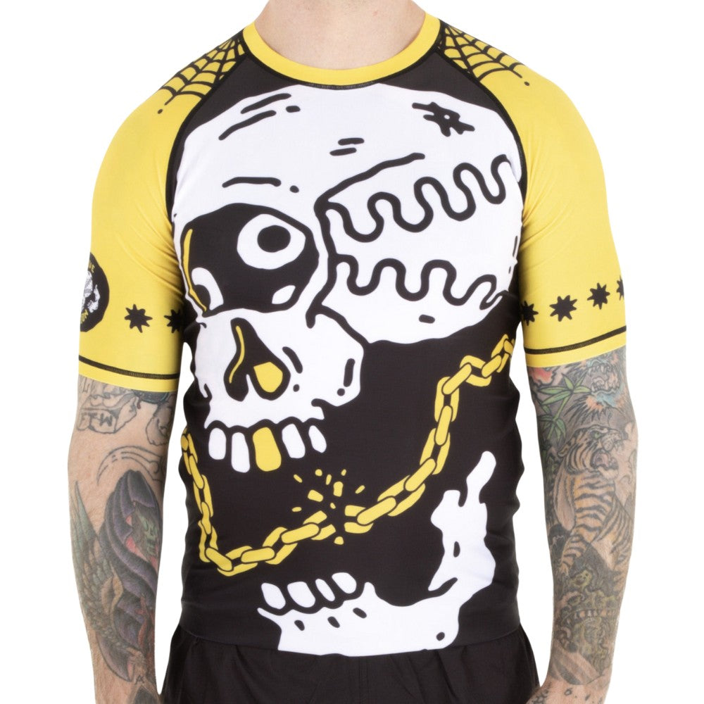 True Illusion Short Sleeve BJJ Rash Guard - Original - Front View for MMA