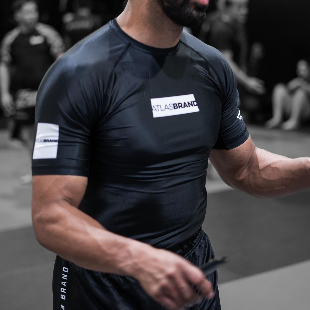 The Atlas Brand - Ranked Rash Guard - Black