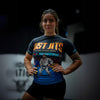 Just Jits Short Sleeve Rashguard - 8 Bit! Perfect for BJJ enthusiasts seeking No Gi comfort and style.