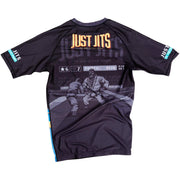Premium Short Sleeve Rashguard for Kids BJJ - Just Jits 8 Bit Jits Out Edition