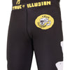 True Illusion Original OG Brazilian Jiu Jitsu Spats: Front View of the Compression Gear, designed for MMA and grappling athletes.