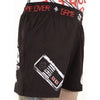 Side Profile of Game Over Combat Shorts by True Illusion: MMA Grappling Shorts, perfect for BJJ practitioners and MMA fighters.