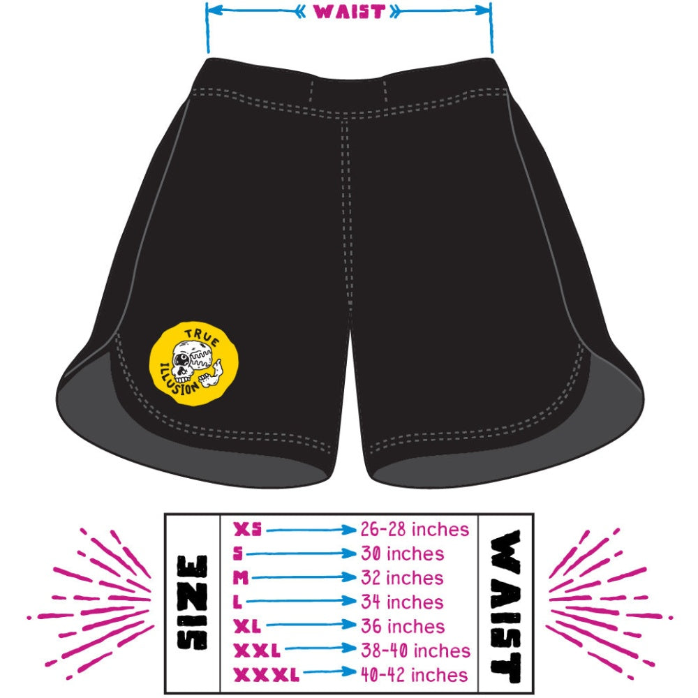 True Illusion BJJ Shorts Size Guide: Find Your Perfect Fit