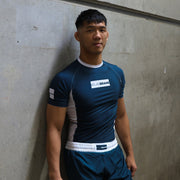 AT23 Hybrid Shorts by The Atlas Brand: Engineered for Combat and Brazilian Jiu Jitsu - Blue