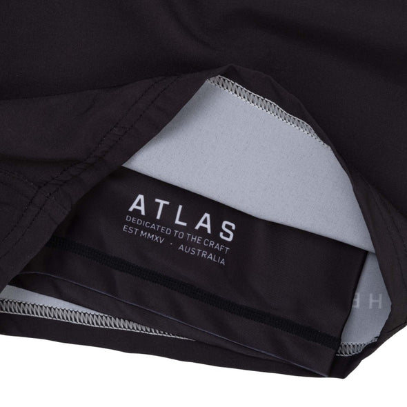 The Atlas Brand AT23 Black Hybrid Shorts: Engineered for Excellence in Combat and Brazilian Jiu Jitsu