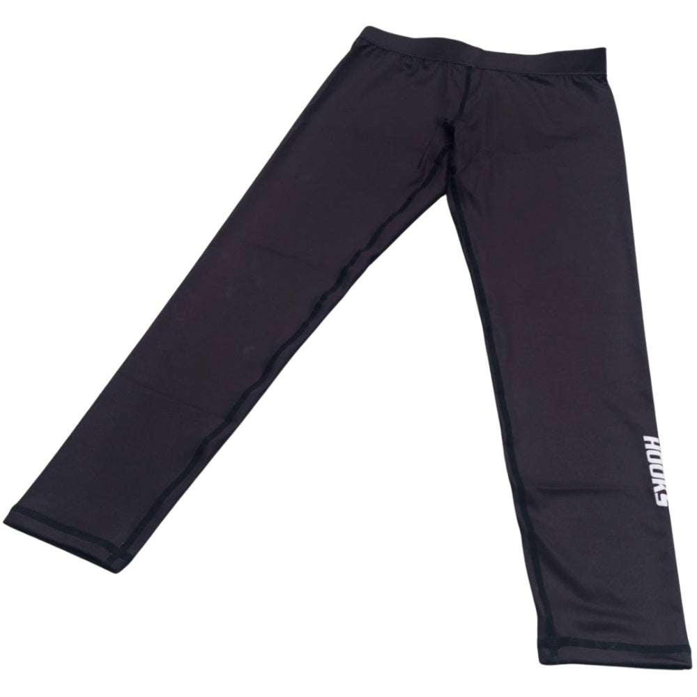 Hooks Women's Core BJJ Spats - Black flat lay