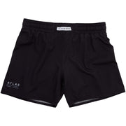 The Atlas Brand AT23 Black Hybrid Shorts: Dynamic Combat and Grappling Gear for BJJ Enthusiasts
