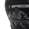 Just Jits Short Sleeve Rashguard featuring 8 Bit Jits Out design for Brazilian Jiu Jitsu enthusiasts