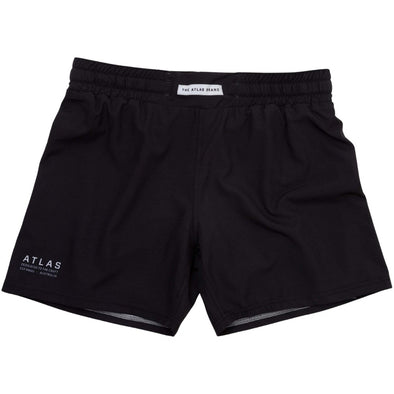 The Atlas Brand AT23 Black Hybrid Shorts: Dynamic Combat and Grappling Gear for BJJ Enthusiasts