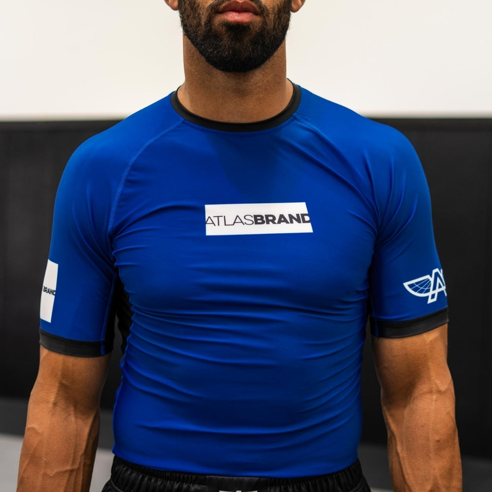 The Atlas Brand - Ranked Rash Guard - Blue