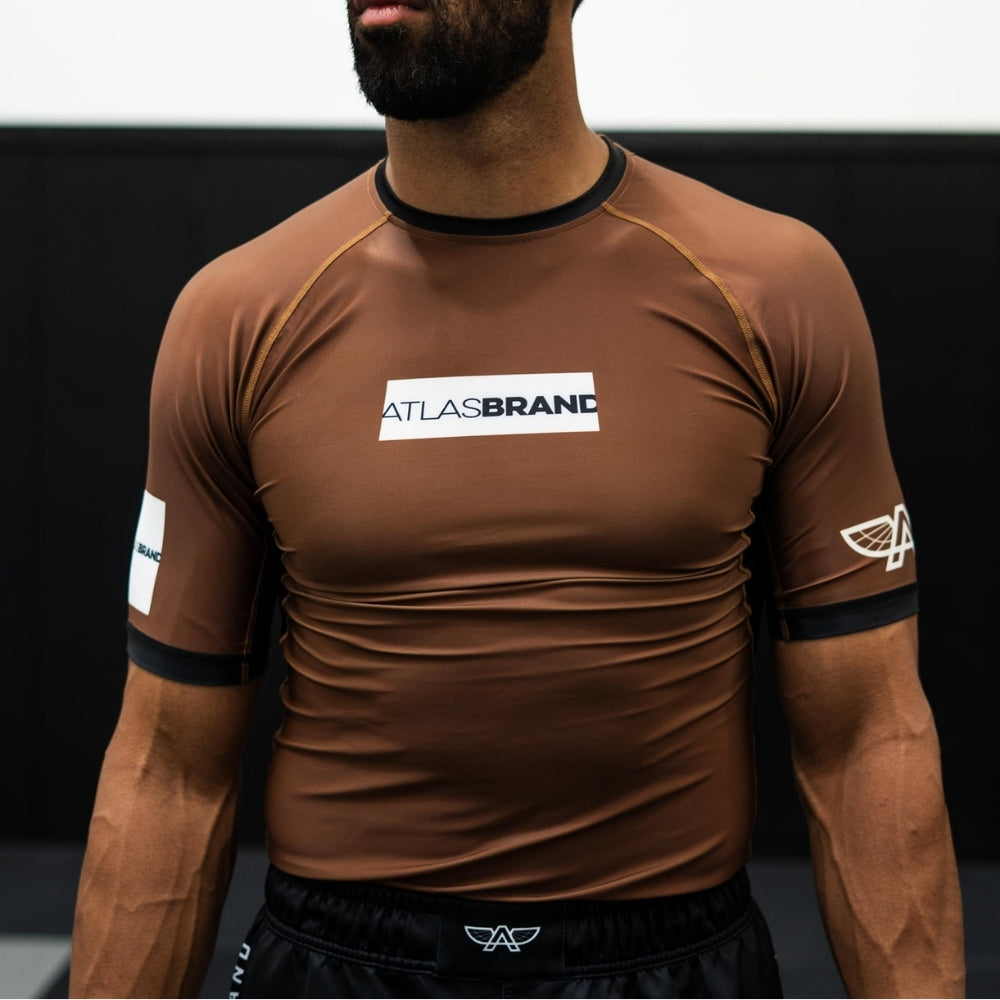 The Atlas Brand - Ranked Rash Guard - Brown