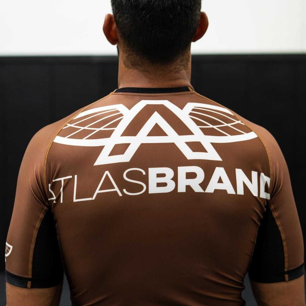 The Atlas Brand - Ranked Rash Guard - Brown