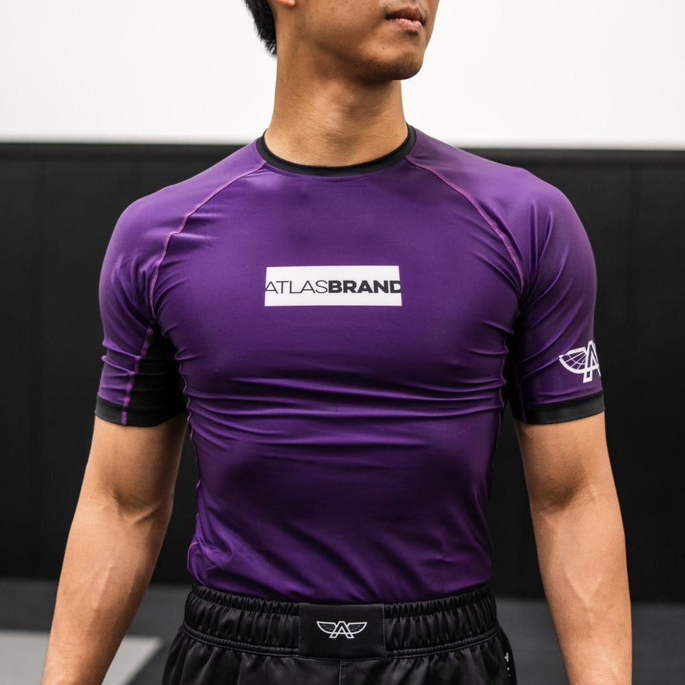 The Atlas Brand - Ranked Rash Guard - Purple
