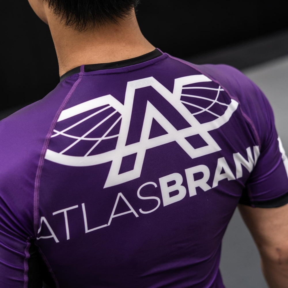 The Atlas Brand - Ranked Rash Guard - Purple