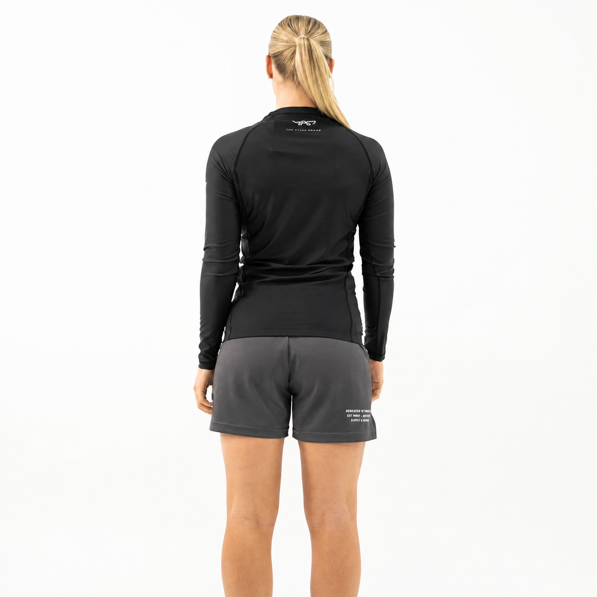 The Atlas Brand - Women's AXIS Shorts - Slate - loosened fit