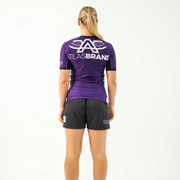 The Atlas Brand - Women's Ranked Rash Guard - Purple - loosened fit