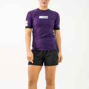 The Atlas Brand - Women's Ranked Rash Guard - Purple - loosened fit