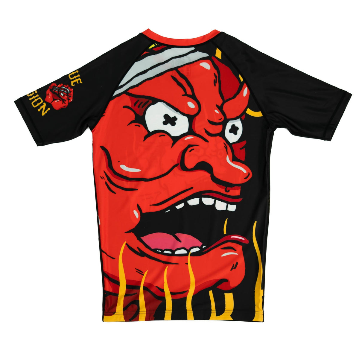 True Illusion Women's Short Sleeve Rash Guard - Grappling Demon flat lay