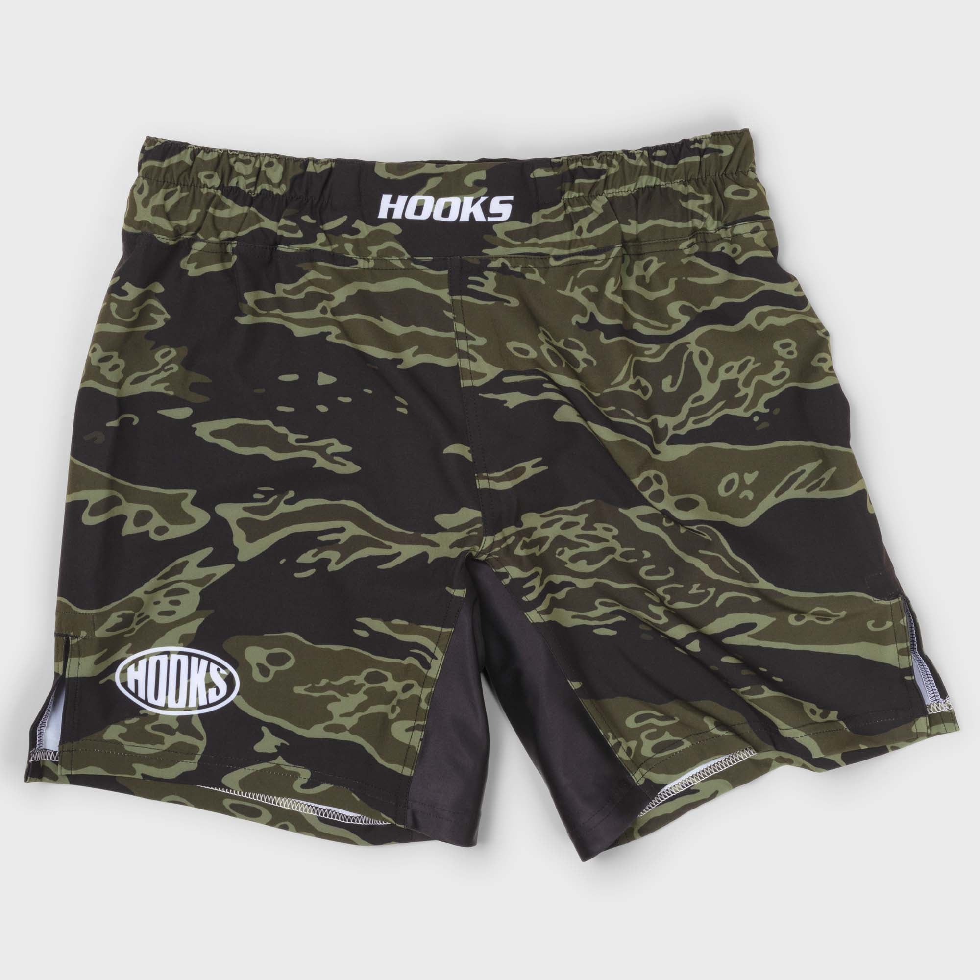 Black Tiger Camo BJJ Shorts | Hooks No-Gi Fight Shorts