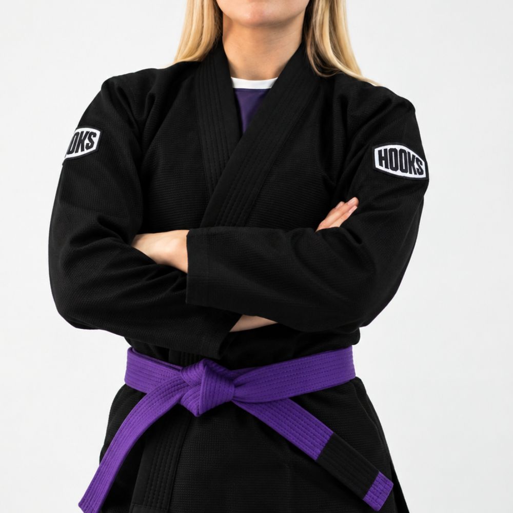 Hooks Women's Core BJJ GI - Black includes White Belt 4