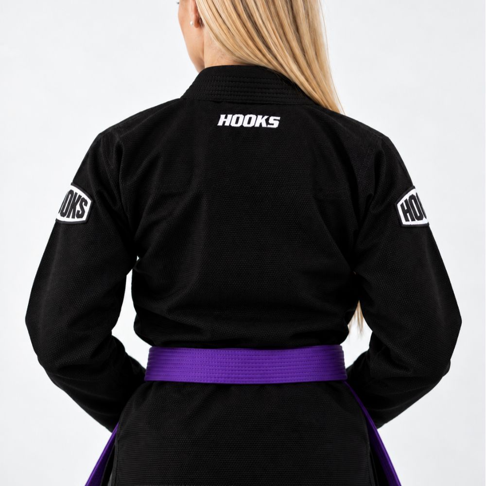 Hooks Women's Core BJJ GI - Black includes White Belt 1