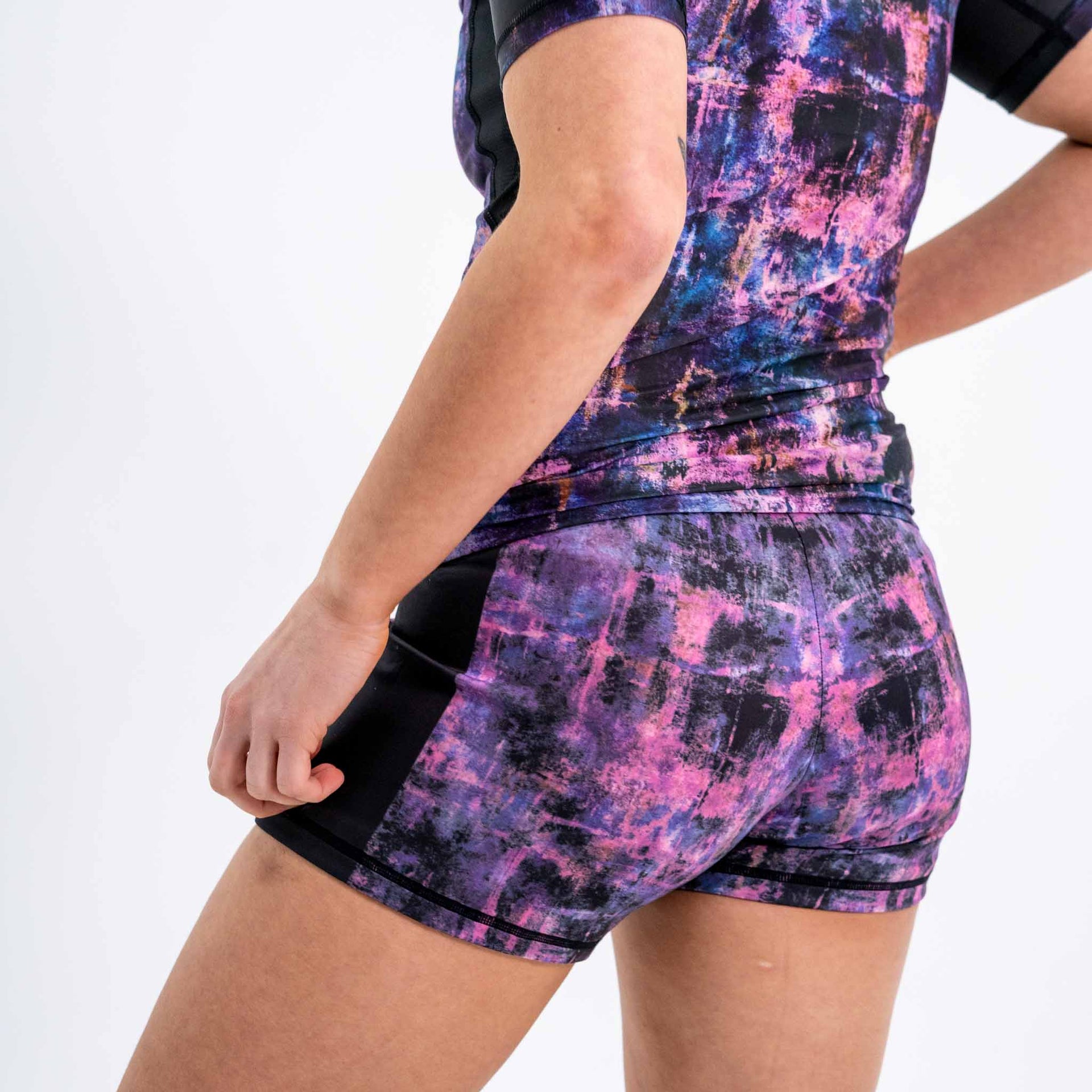 Brazilian Jiu Jitsu No Gi Women's Flex Shorts, Hooks Grunge