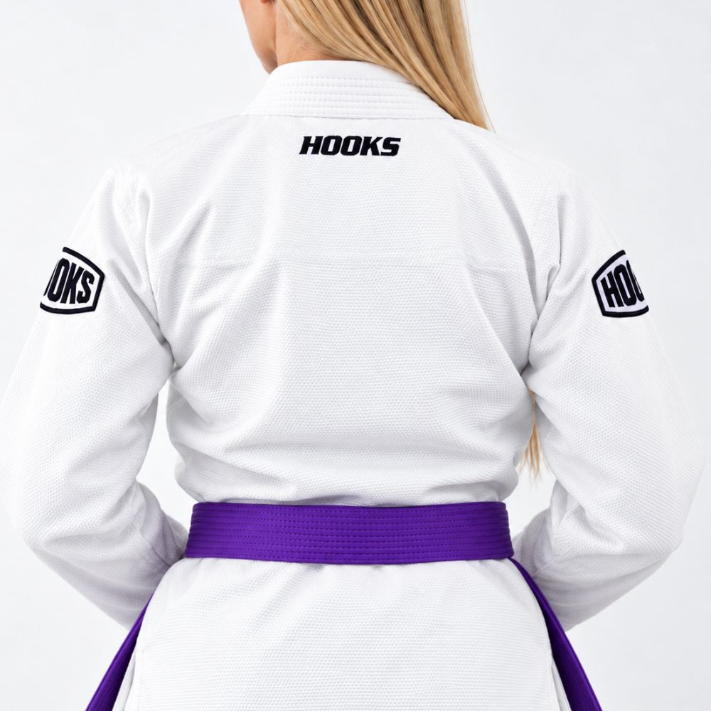 Hooks Women's Core BJJ GI - White includes White Belt 2