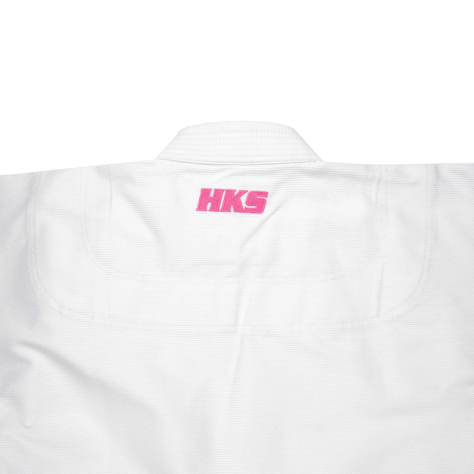 Hooks Kids Classic BJJ Gi - White & Pink includes White Belt