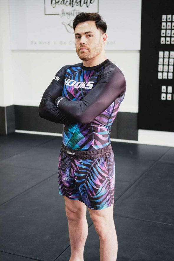 Hooks Jungle Nights Rash Guard - Long Sleeve
