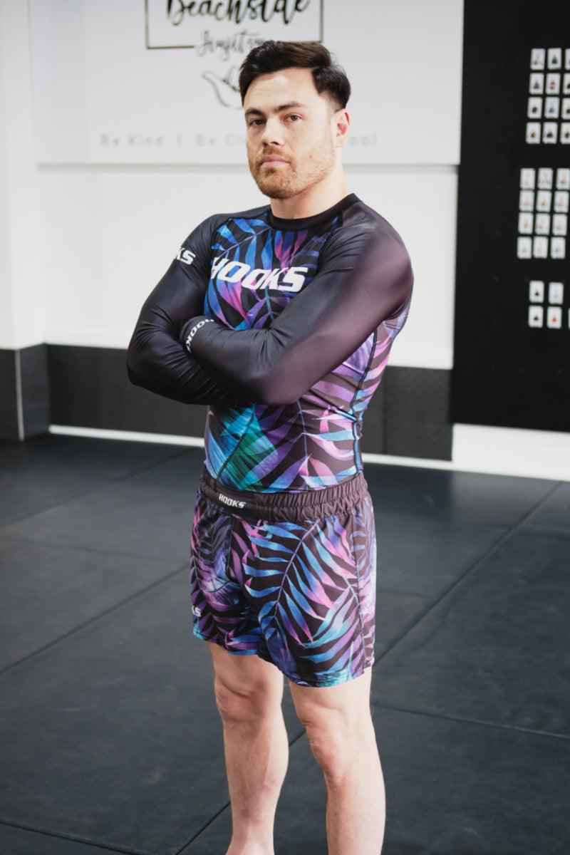 Jungle Nights Hooks Long Sleeve BJJ Rashguard