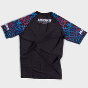 Neon Panther Hooks Short Sleeve BJJ Rashguard