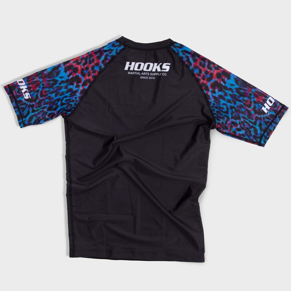 Neon Panther Hooks Short Sleeve BJJ Rashguard