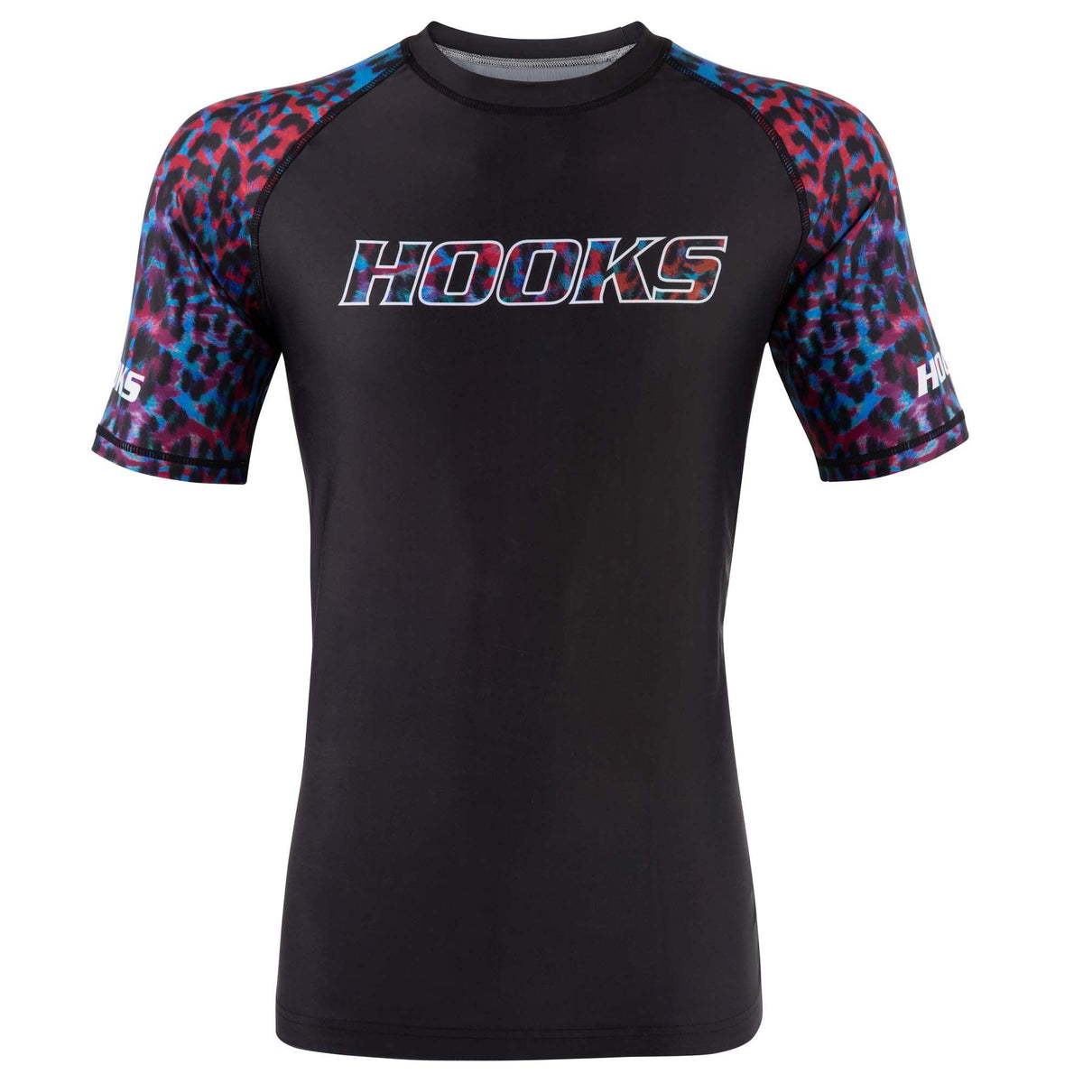 Neon Panther Hooks Short Sleeve BJJ Rashguard