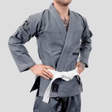 Hooks Prolight II BJJ Gi - Grey w/ Black