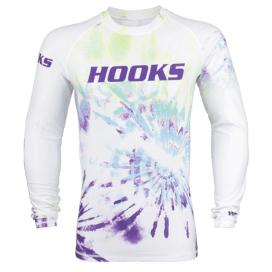Hooks Tie Dye Rash Guard - Long Sleeve