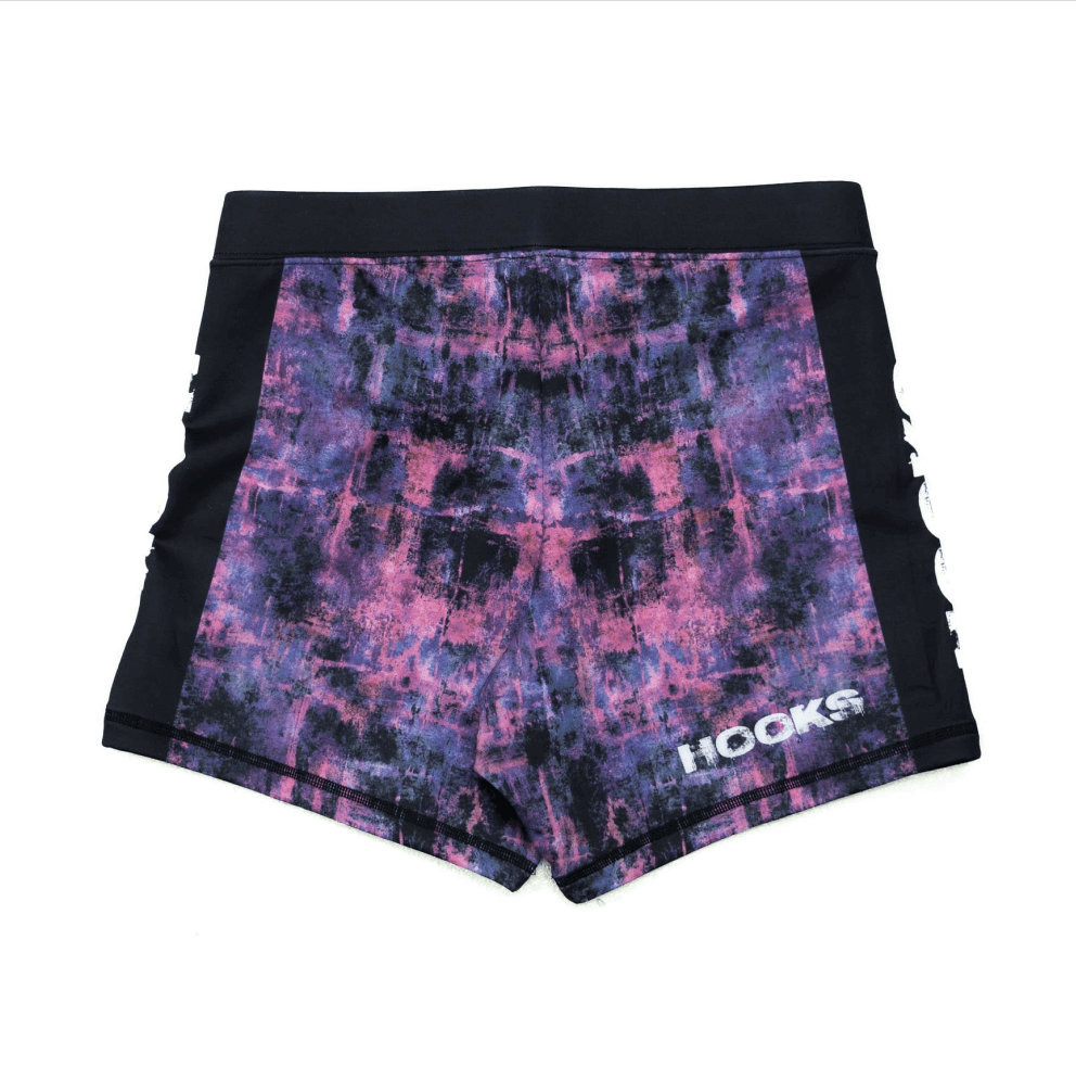Hooks Women's Flex Shorts, Grunge Series for Brazilian Jiu Jitsu No Gi Martial Arts