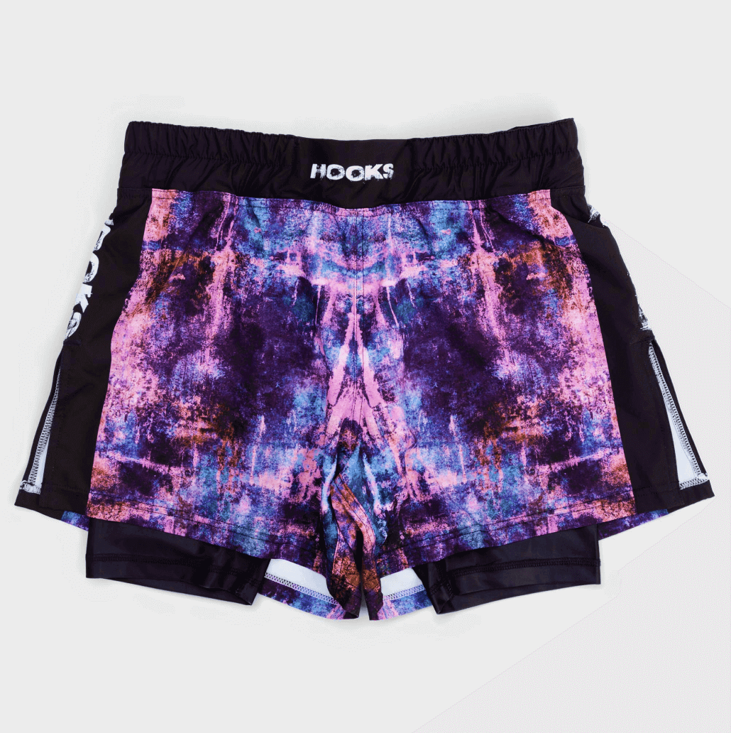 Hooks MMA Shorts - Grunge Fight Shorts for Brazilian Jiu Jitsu No Gi