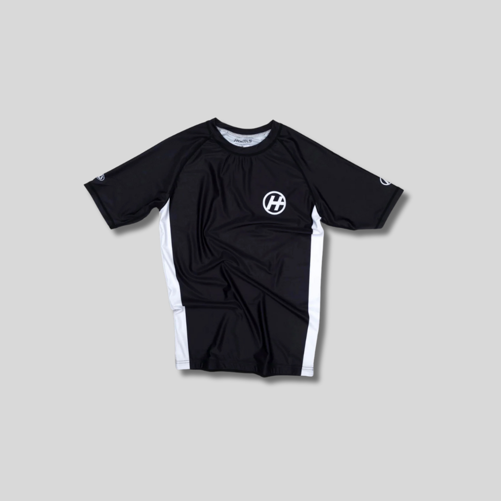 Hooks Kids Short Sleeve BJJ Rash Guard - Pursuit | Lightweight & Durable